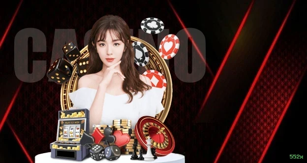 Imagem promocional do cassino online da 552x mostrando jogos ao vivo